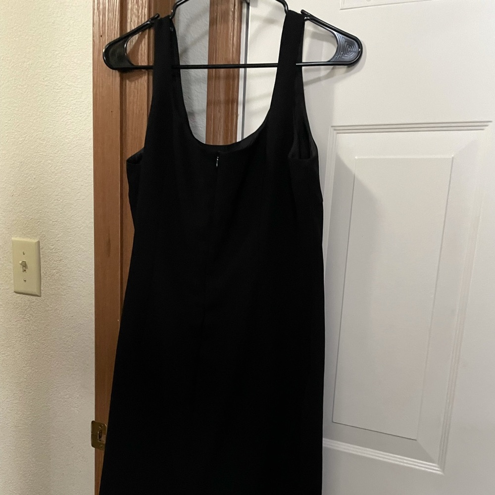 Black knee length formal dress